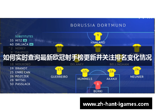 如何实时查询最新欧冠射手榜更新并关注排名变化情况 如何实时查询最新欧冠射手榜更新并关注排名变化情况